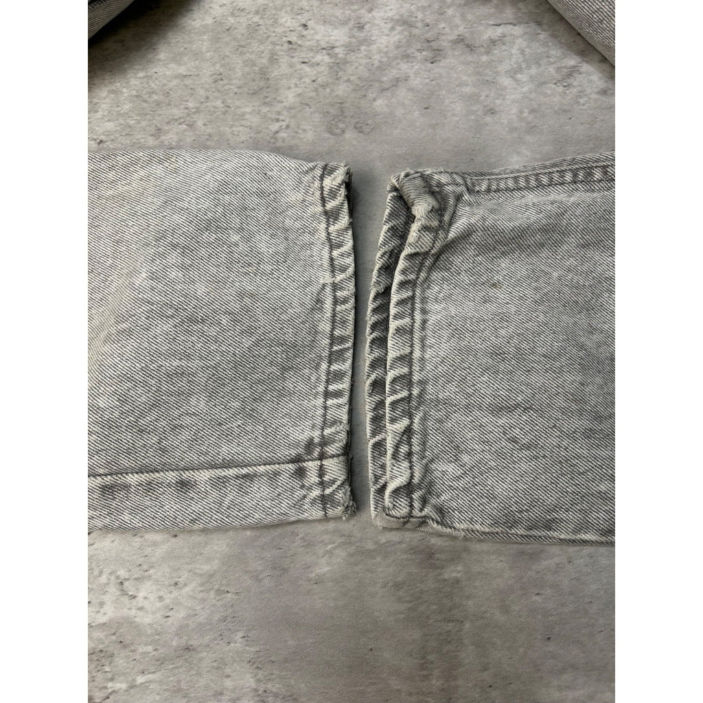 Vintage 90s Levis Black Tab Stonewash Grey Denim Pants Size 34