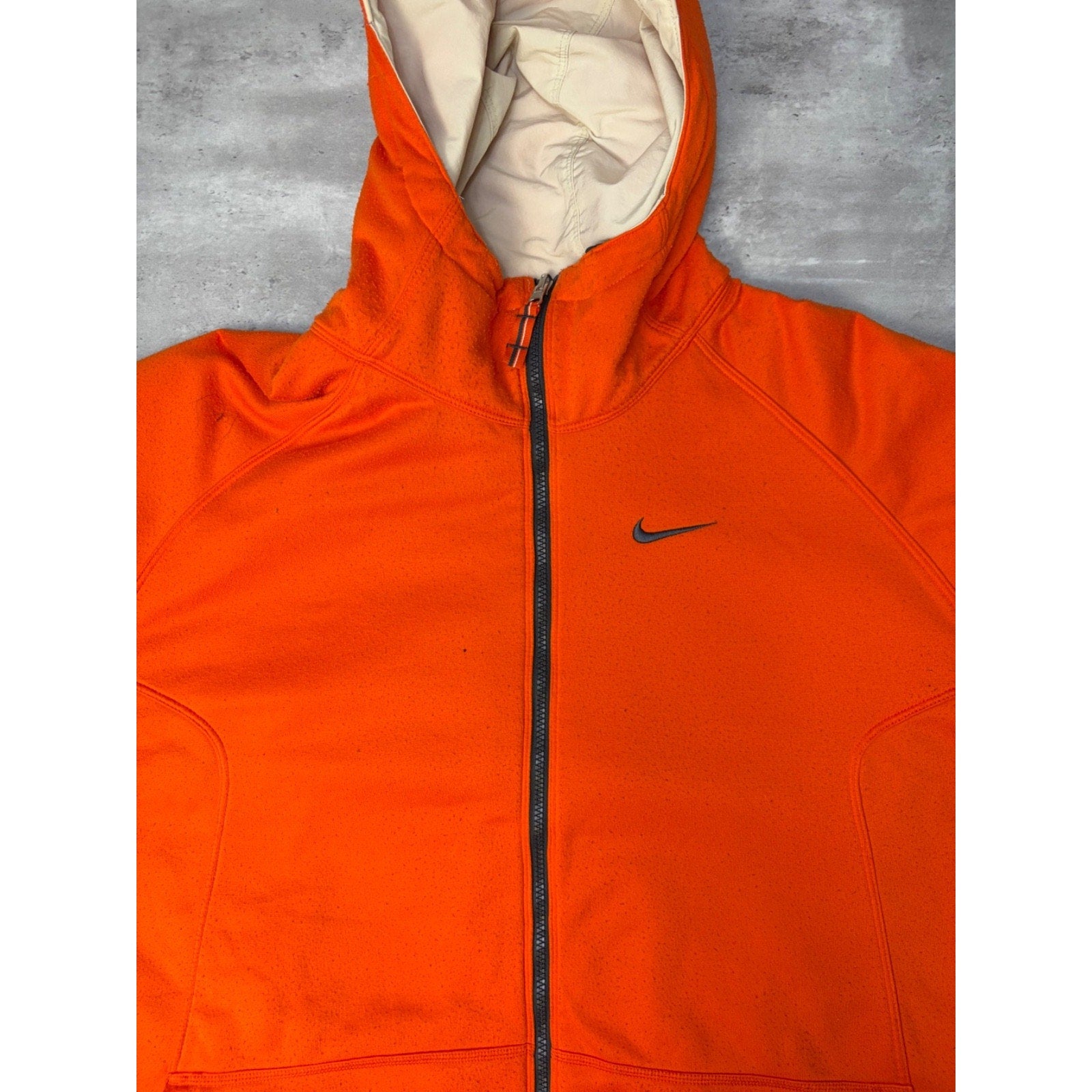 Vintage 2000s Nike Embroidered Swoosh Hooded Reversible Jacket Size 2XL