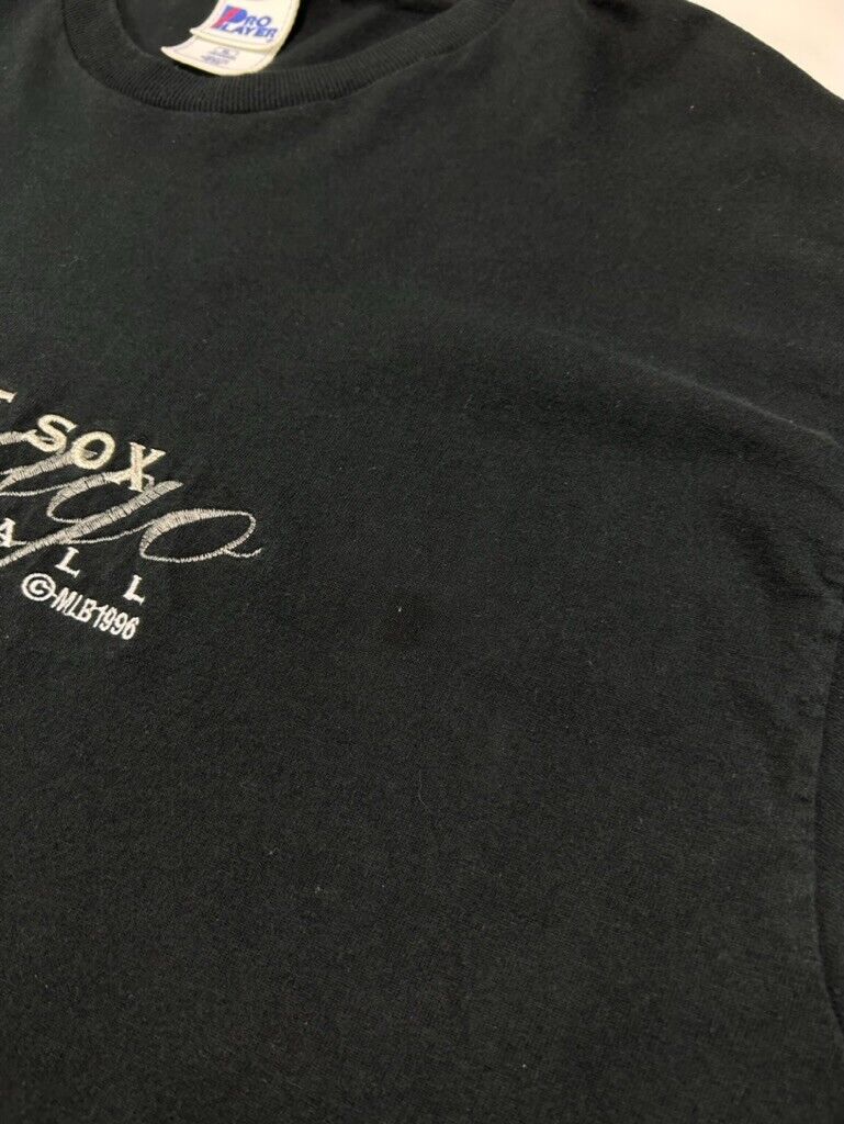 Vintage 1996 Chicago White Sox MLB Embroidered Spellout T-Shirt Size XL 90s