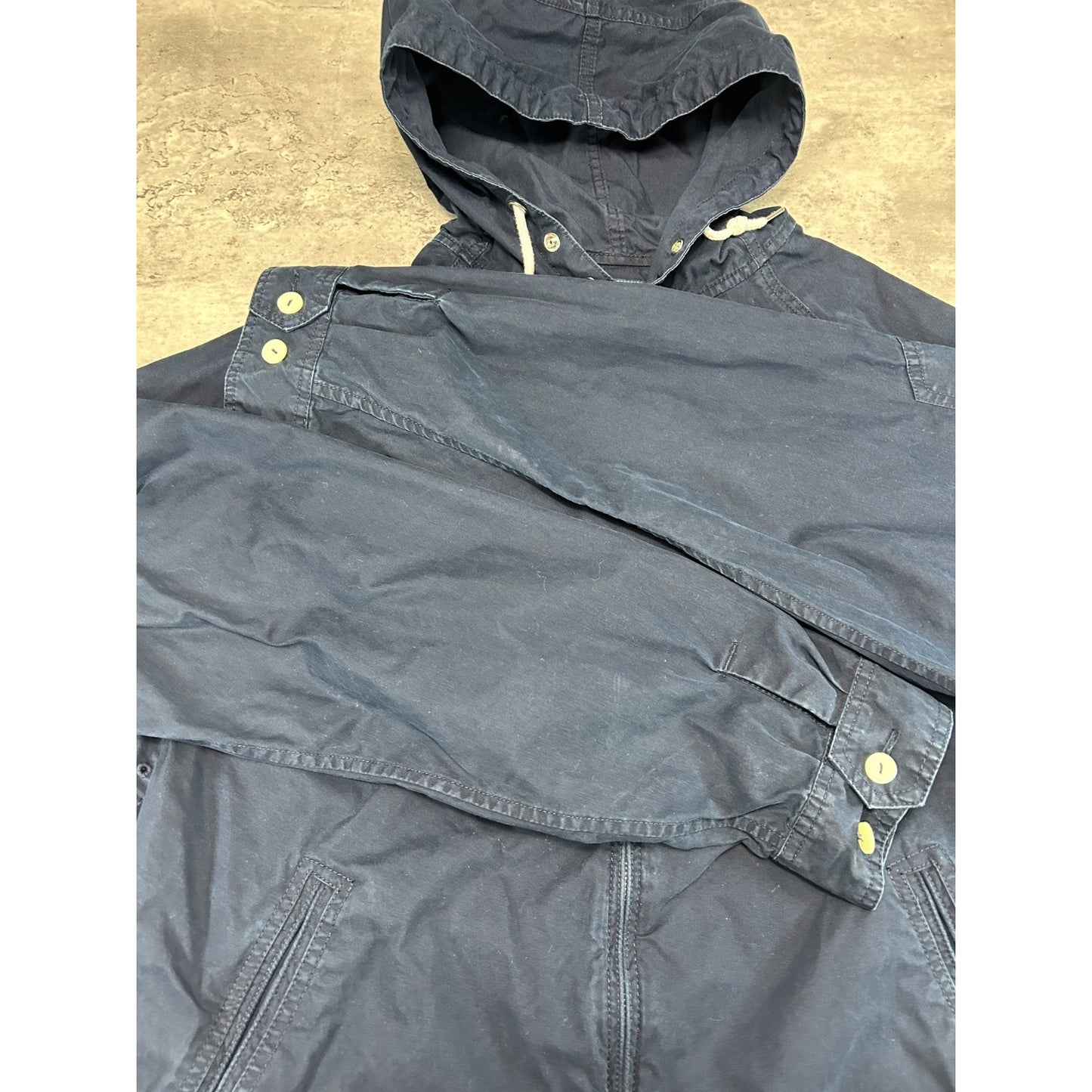 Vintage 90s Polo Ralph Lauren Embroidered Pony Full Zip Hooded Jacket Size XL