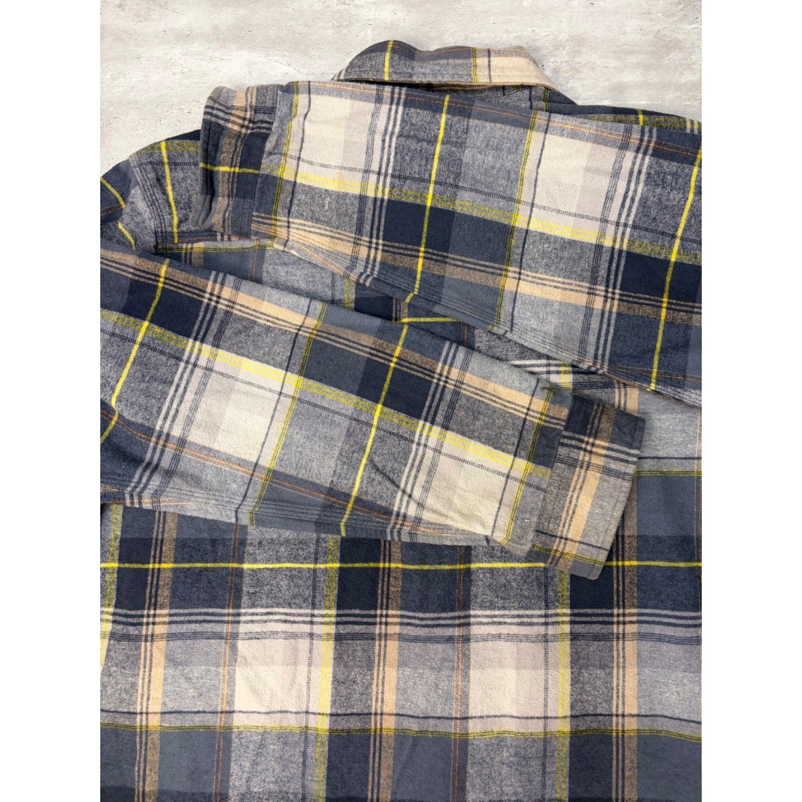 Carhartt Plaid Print Single Pocket Long Sleeve Workwear Button Up Shirt Size 2XL
