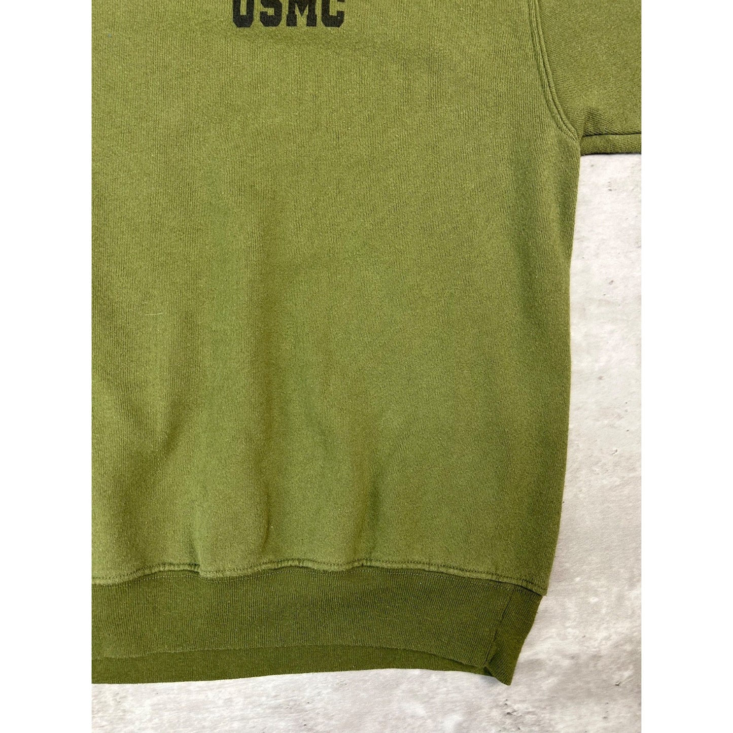 Vintage 90s US Military USMC Graphic Crest Graphic Crewneck Sweatshirt Sz Large