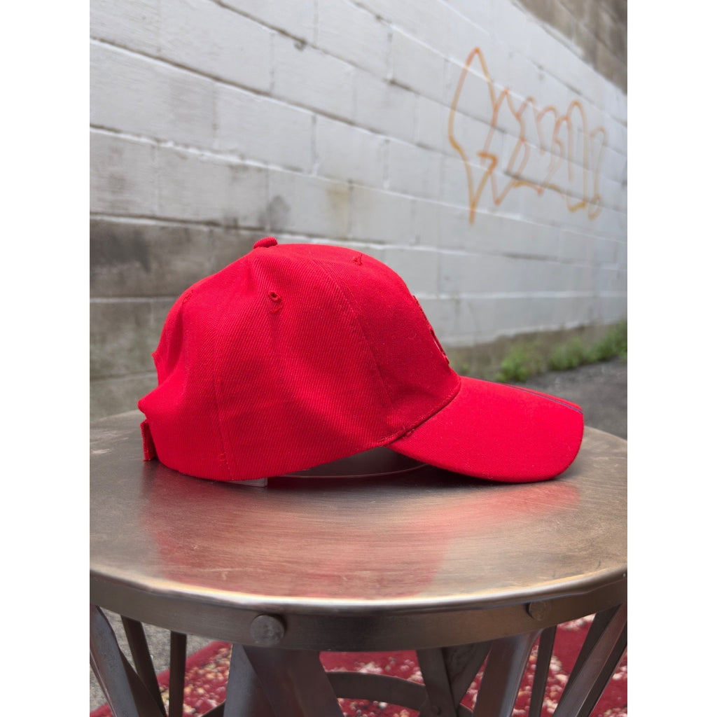 Vintage Boston Red Sox MLB Embroidered Logo Spellout Strapback Hat OSFA