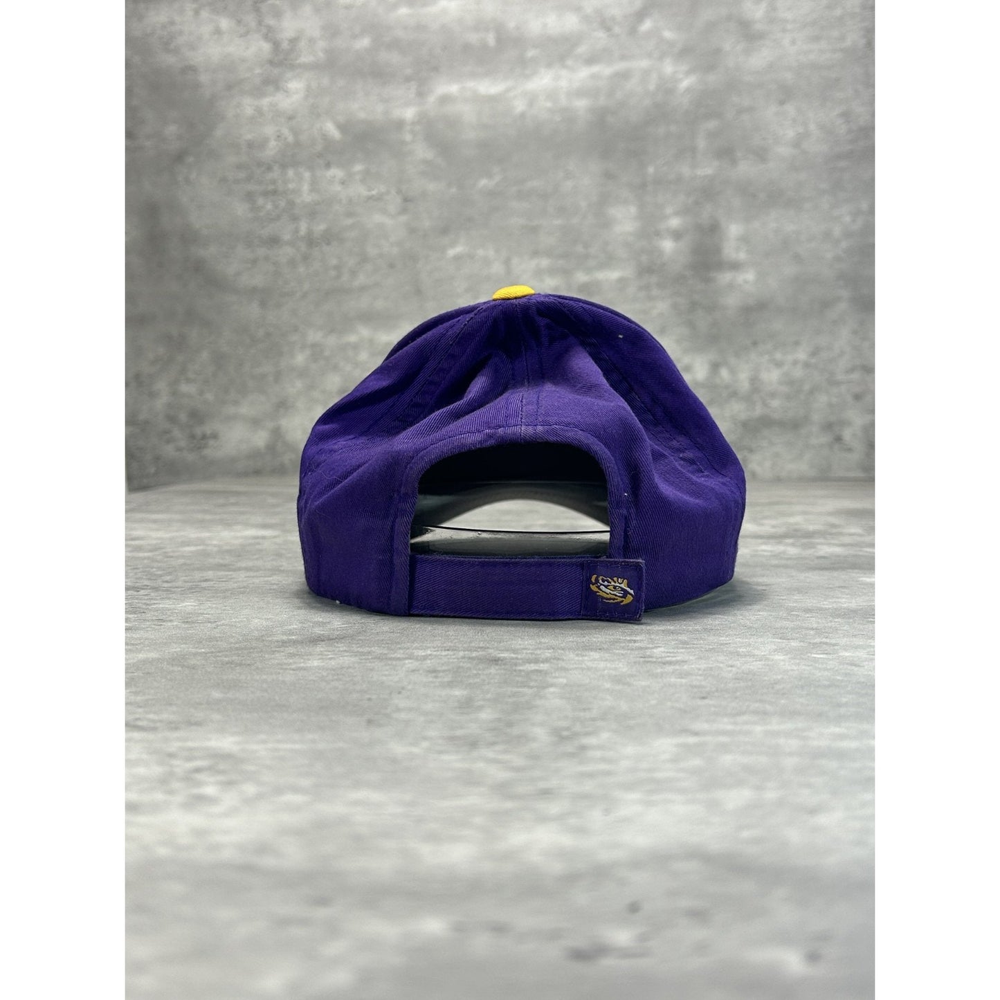 Vintage LSU Tigers NCAA Embroidered Spellout Logo Strapback Hat OSFA