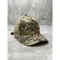 Vintage Crystal Beet Seeds Tree Camo Hunting Trucker Strapback Hat OSFA