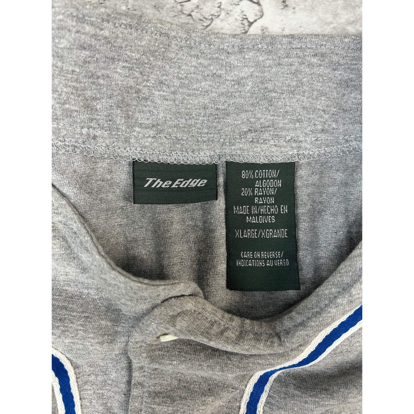 Vintage Detroit Lions NFL Embroidered Two Tone Baseball Jersey Size XL