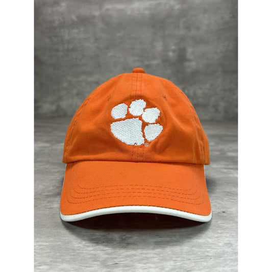 Vintage Clemson Tigers NCAA Embroidered Logo Strapback Hat OSFA Orange