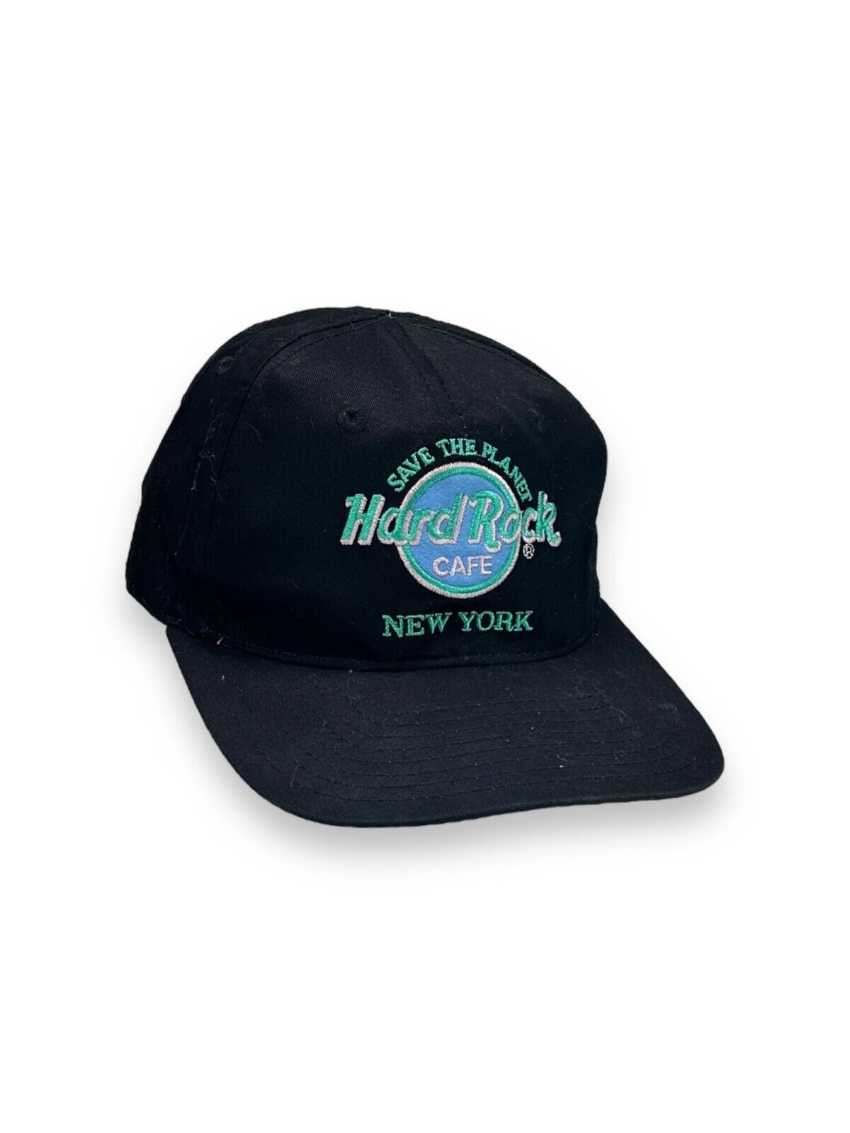 Vintage Hard Rock Cafe New York Embroidered Destination Snapback Hat OSFA