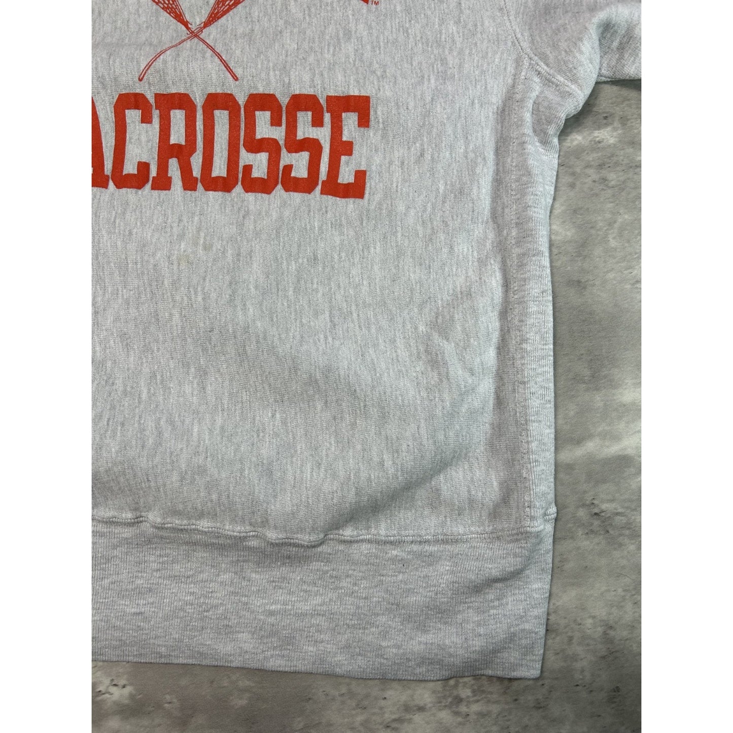 Vintage 90s Syracuse Lacrossee NCAA Champion Reverse Weave Sweatshirt Size XL