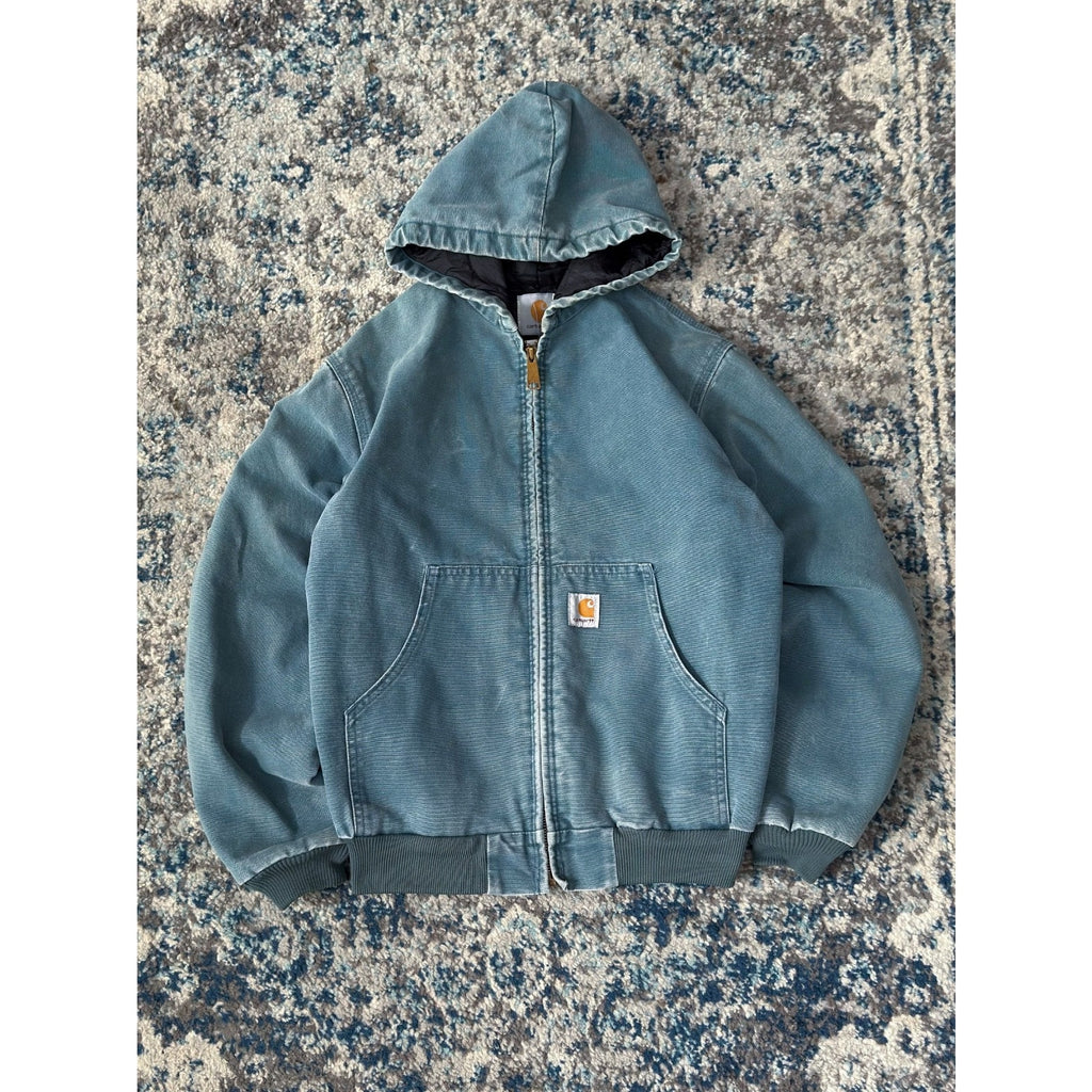 Vintage Womens Carhartt Quilted Lined Canvas Active Jacket Size Small