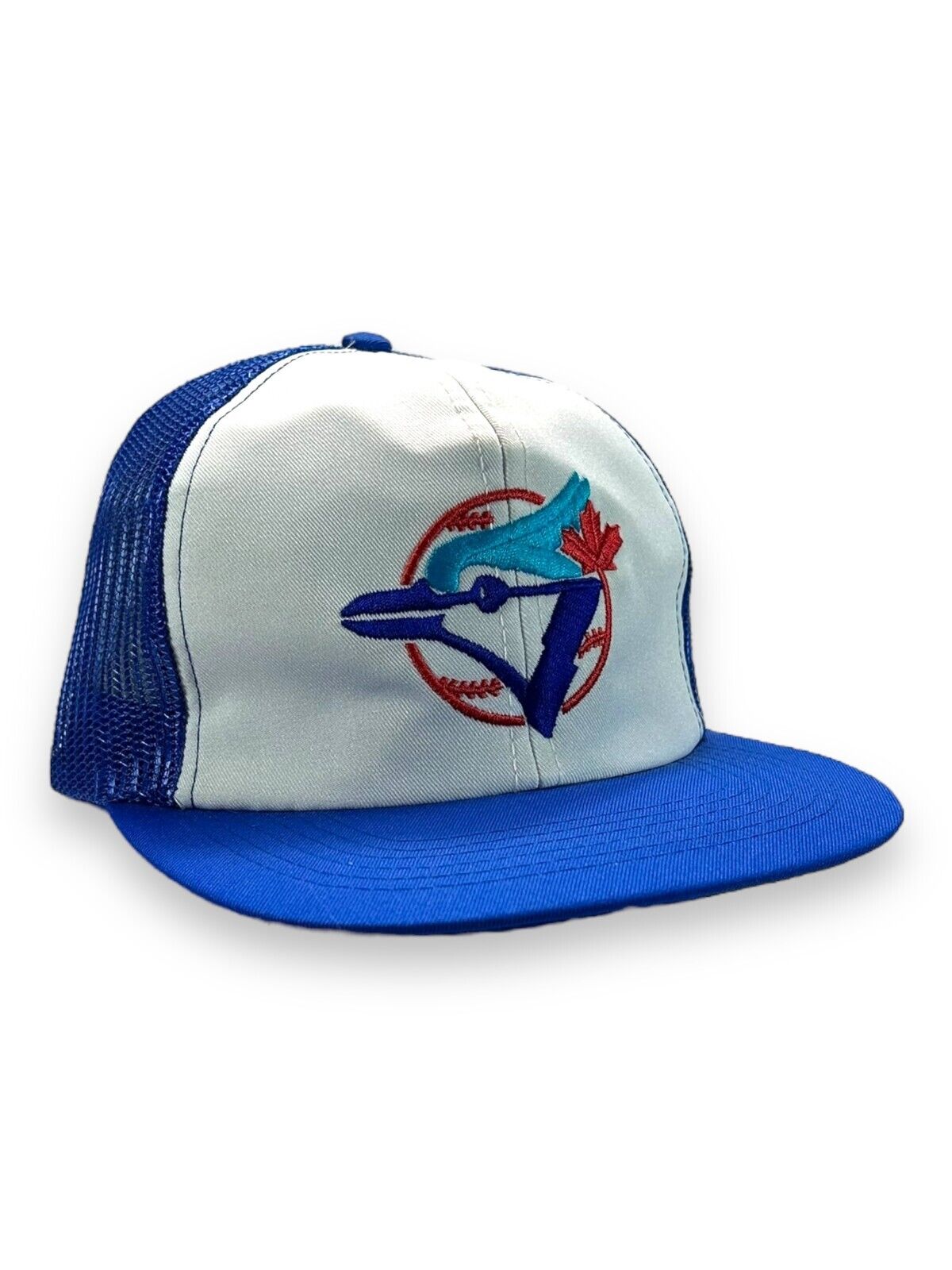 Vintage Toronto Blue Jays MLB Embroidered Logo Trucker Snapback Hat OSFA