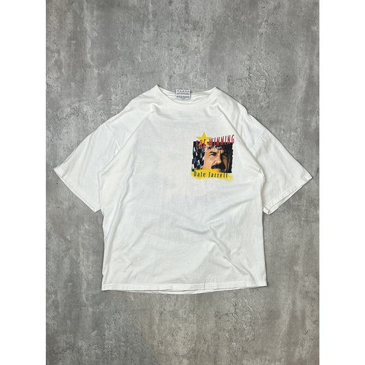 Vintage Dale Jarrett #88 Nascar The Winning Edge Graphic T-Shirt Size XL White