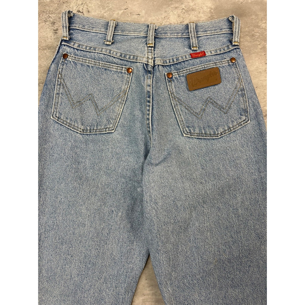 Vintage 80s/90s Wrangler Western Style Light Wash Denim Pants Size 27