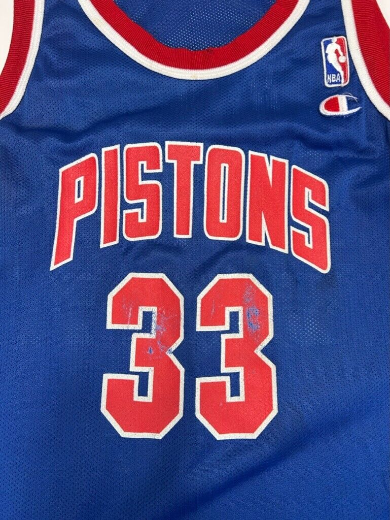 Vintage Grant Hill #33 Detroit Pistons NBA Champion Jersey Size YOUTH Large