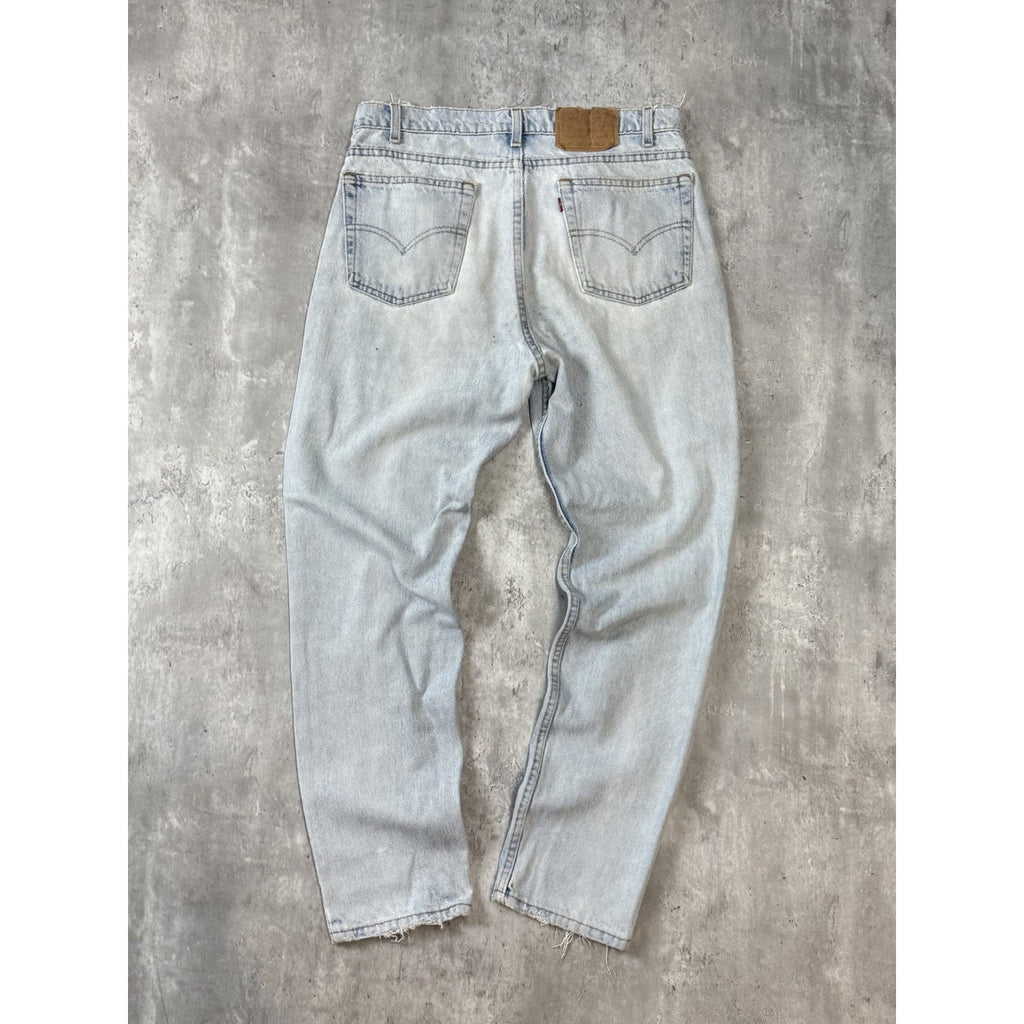 Vintage 90s Levis 512 Red Tab Light Wash Denim Pants Size 34 Blue