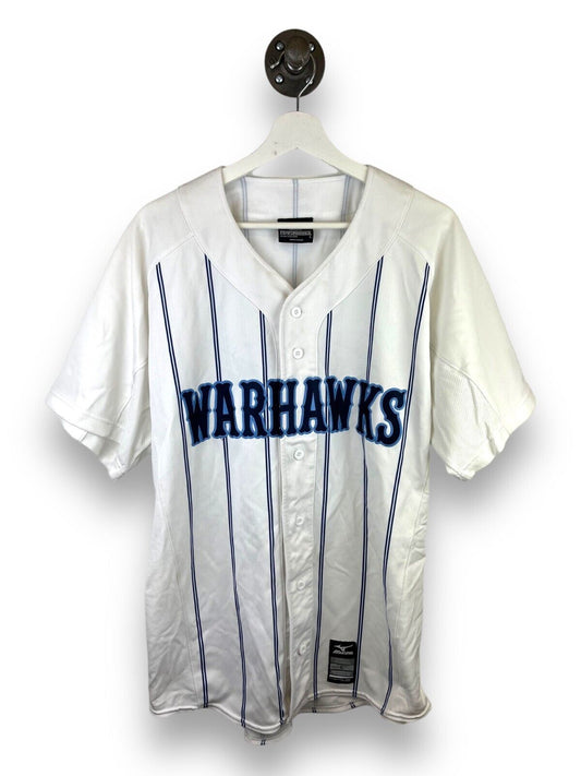 Warhawks #31 Stitches Mizuno Pinstripe Baseball Jersey Size Large White