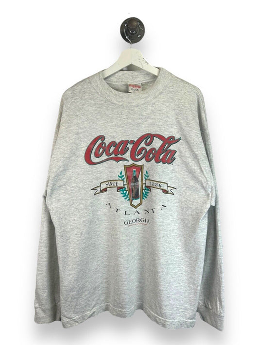 Vintage 1992 CocaCola Atlanta Georgia Snack Promo Long sleeve T-Shirt Size XL