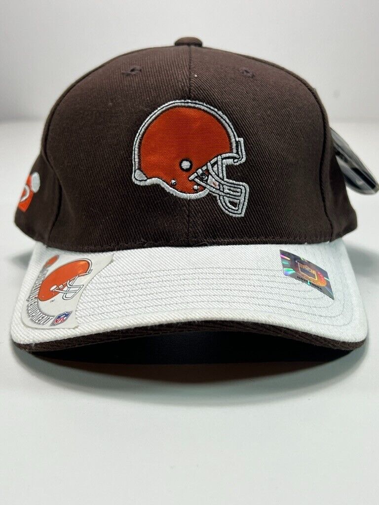 Vintage Cleveland Browns Embroidered Helmet Logo Strapback Hat OSFA