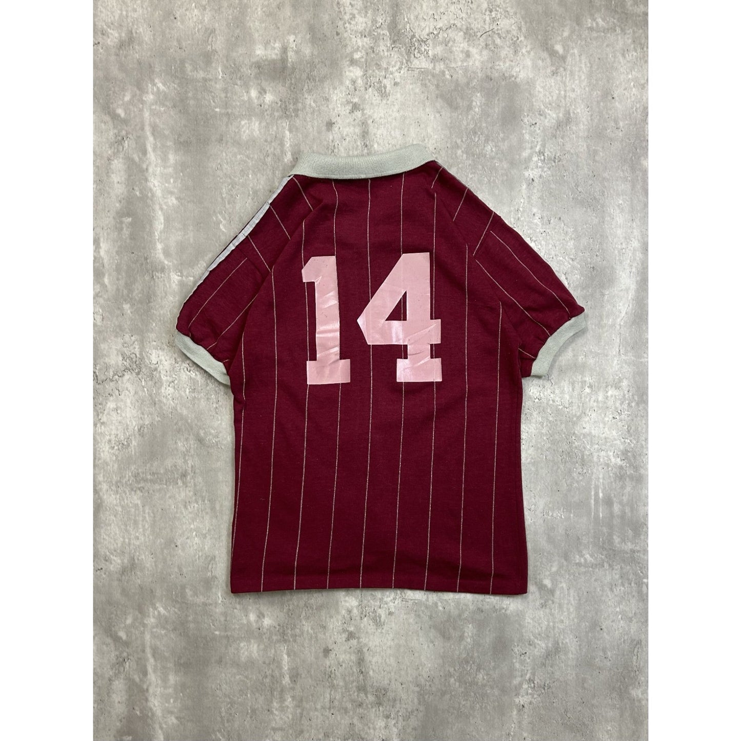 Vintage 70s/80s Adidas #14 Pinstripe Soccer Jersey YOUTH Size XL