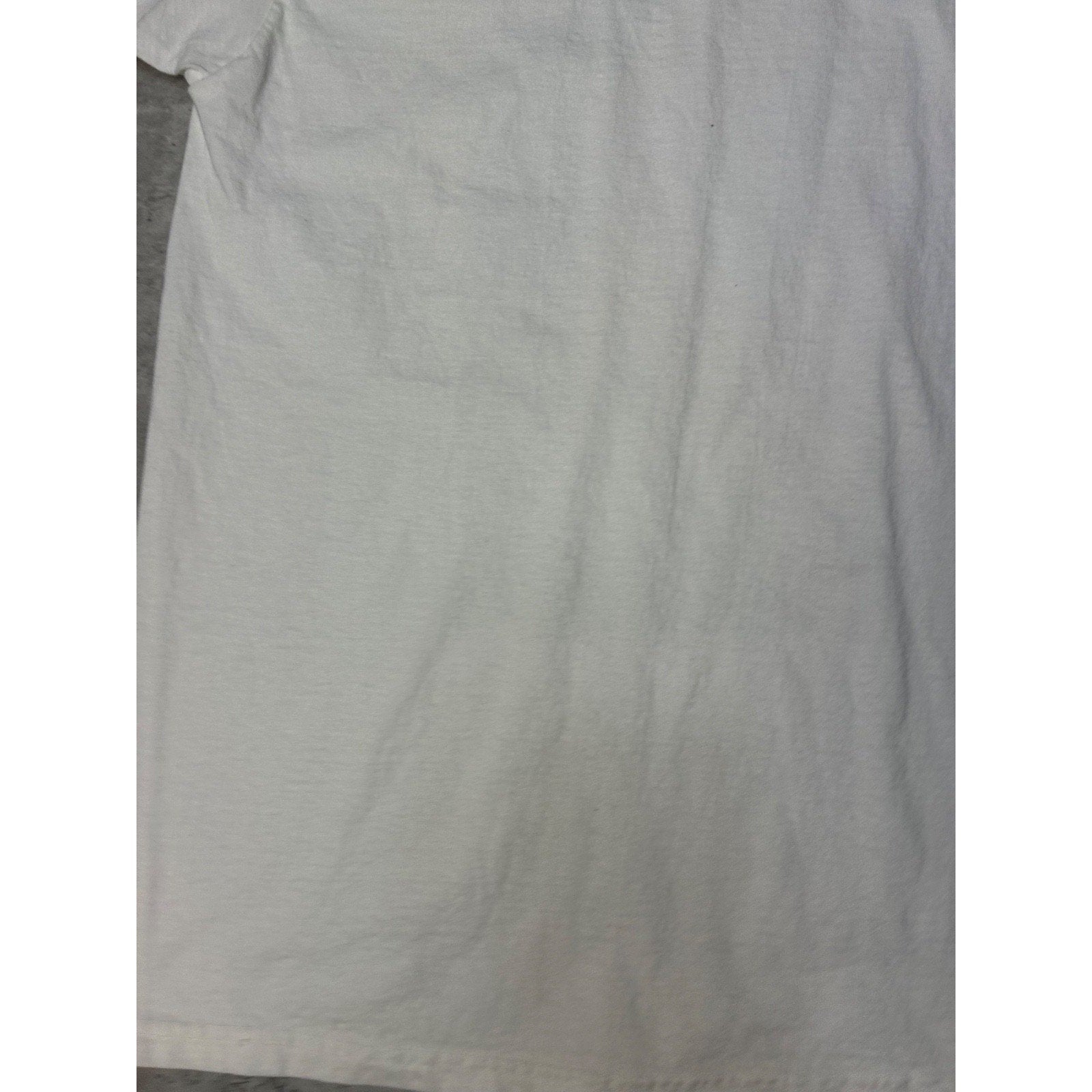 Vintage 90s Giraffe Nature Animal Wildlife White Graphic T-Shirt Size Large