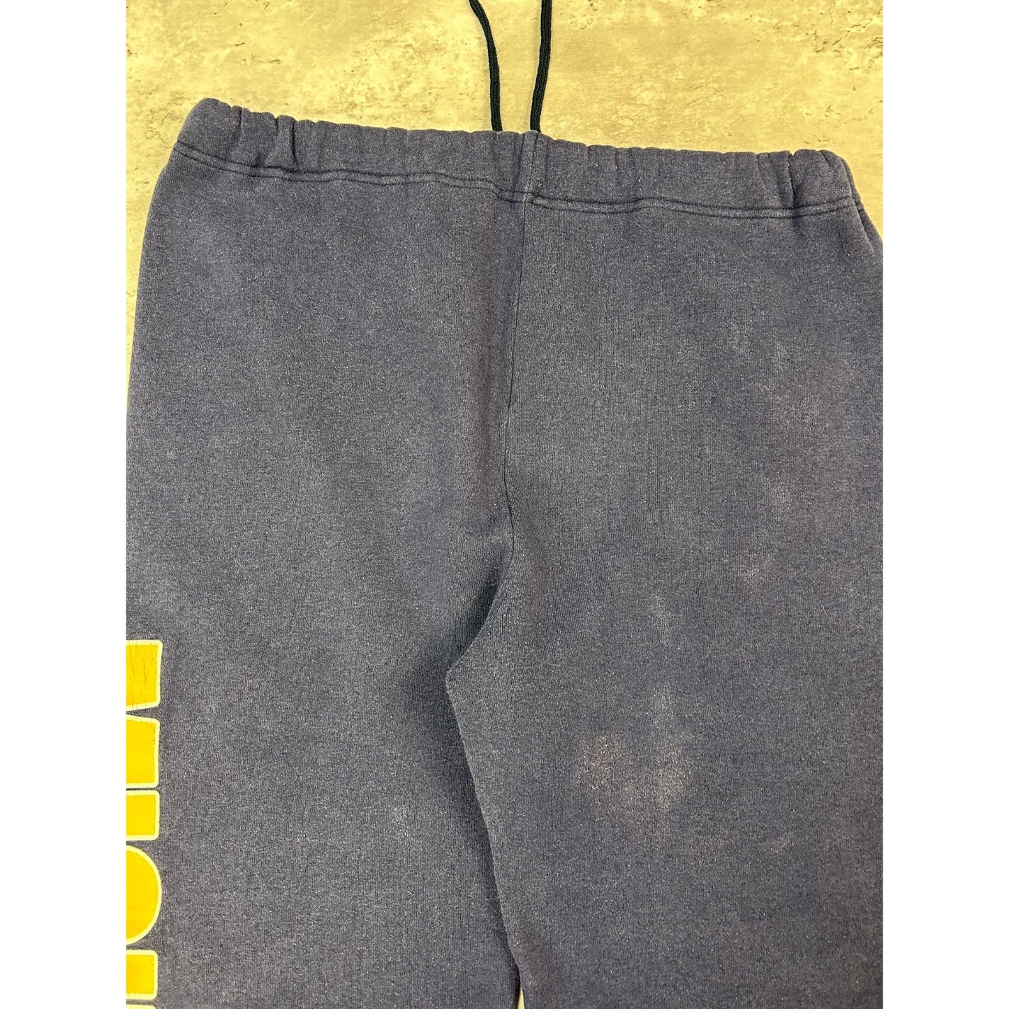 Vintage 90s Michigan Wolverines NCAA Graphic Spellout Sweat Pants Size Large