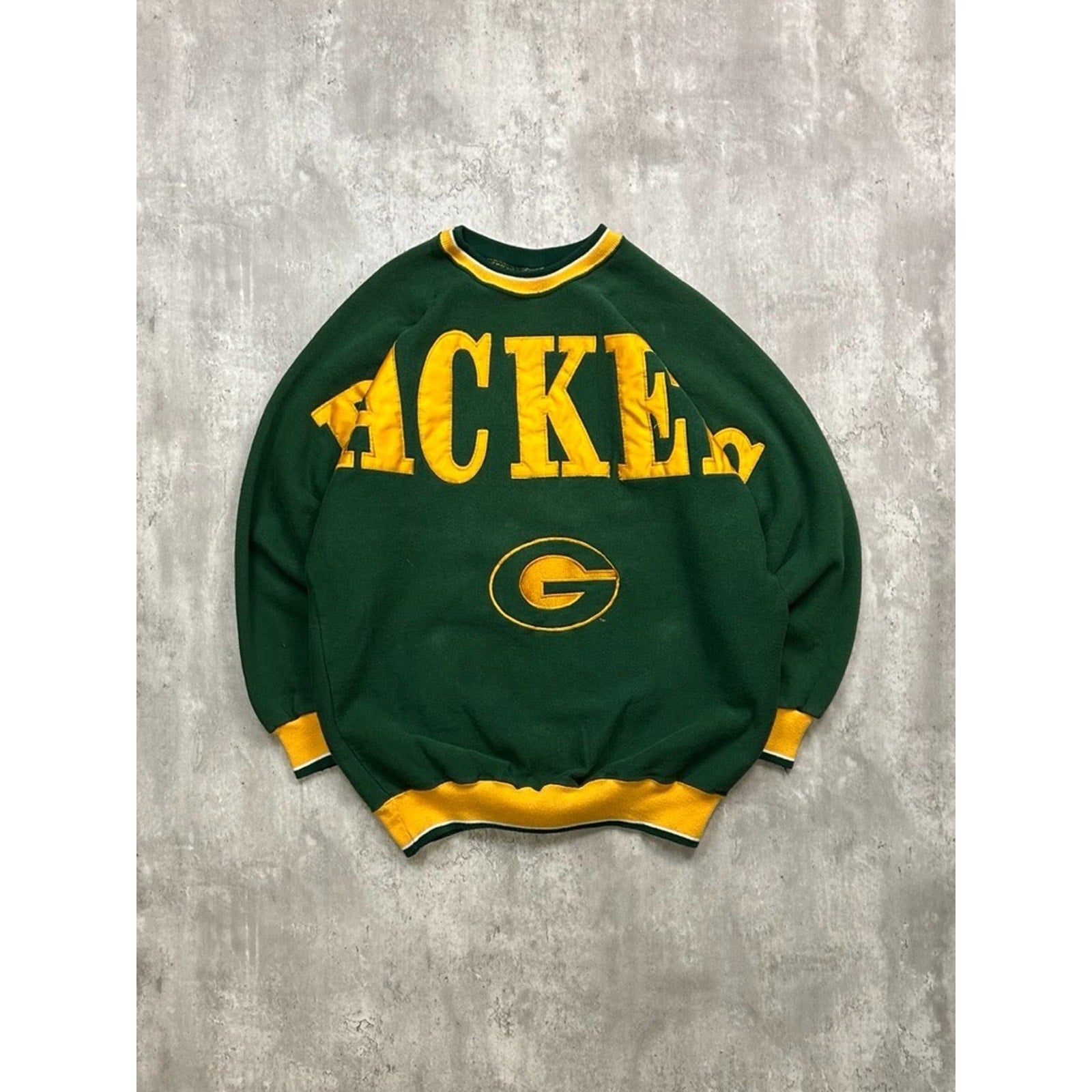 Vintage 90s Green Bay Packers NFL Embroidered Arm To Arm Sweatshirt Size XL