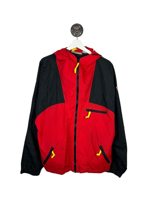 Vintage 90s Marlboro Adventure Team Full Zip Windbreaker Jacket Size XL Red