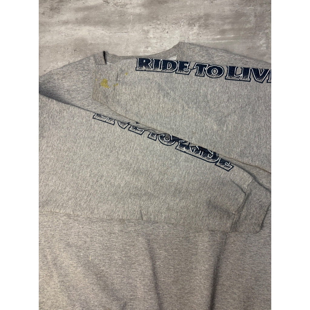 Harley Davidson Ride With Pride Graphic Spellout Crewneck Sweatshirt Size 2XL