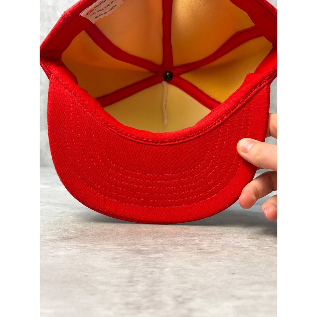 Vintage 80s/90s Piepmeier Oil Co. Spellout Graphic Snapback Hat OSFA