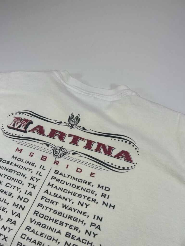 Vintage 2004 Martina McBride Country Music Tour T-Shirt Size Medium White