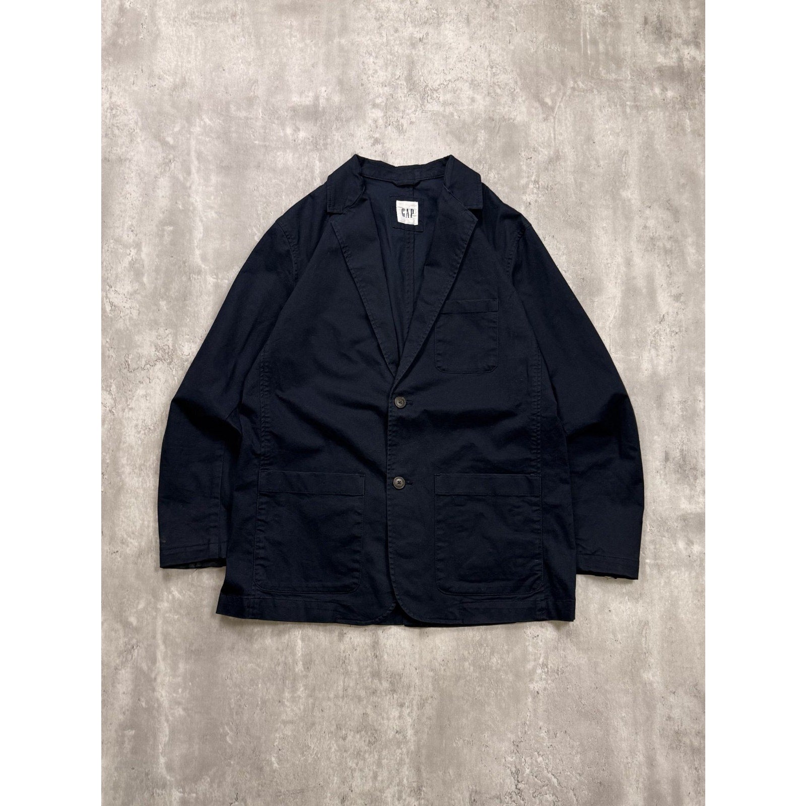 Vintage 1990s Gap Navy Blue Cotton Sport Jacket Size Large