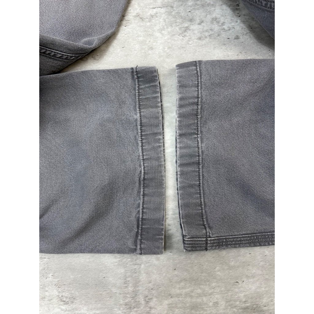 Carhartt Relaxed Fit Canvas Workwear Gray Five Pocket Pants Size 37