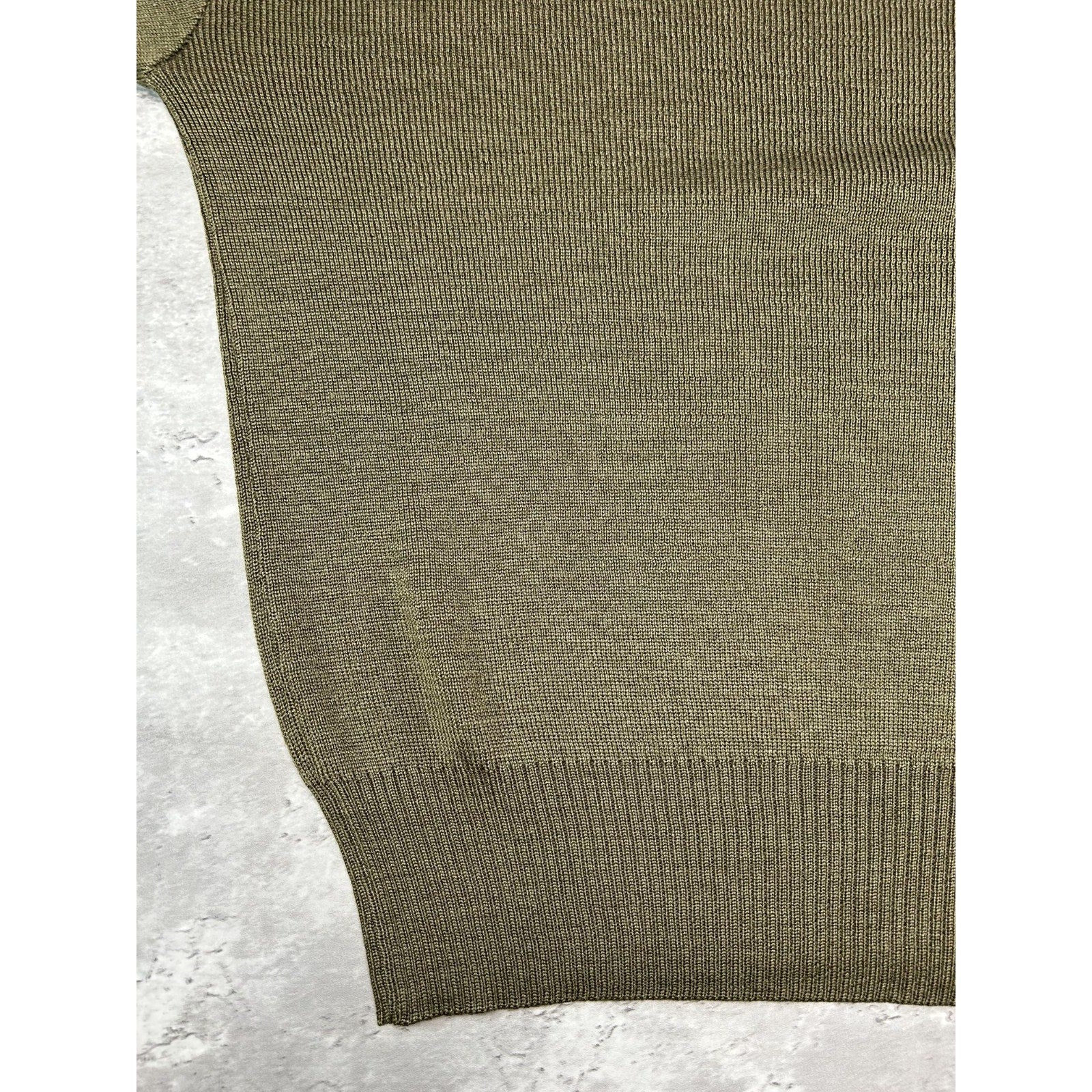Vintage 80s/90s US Military Pullover Knit Sweater Size XL Green