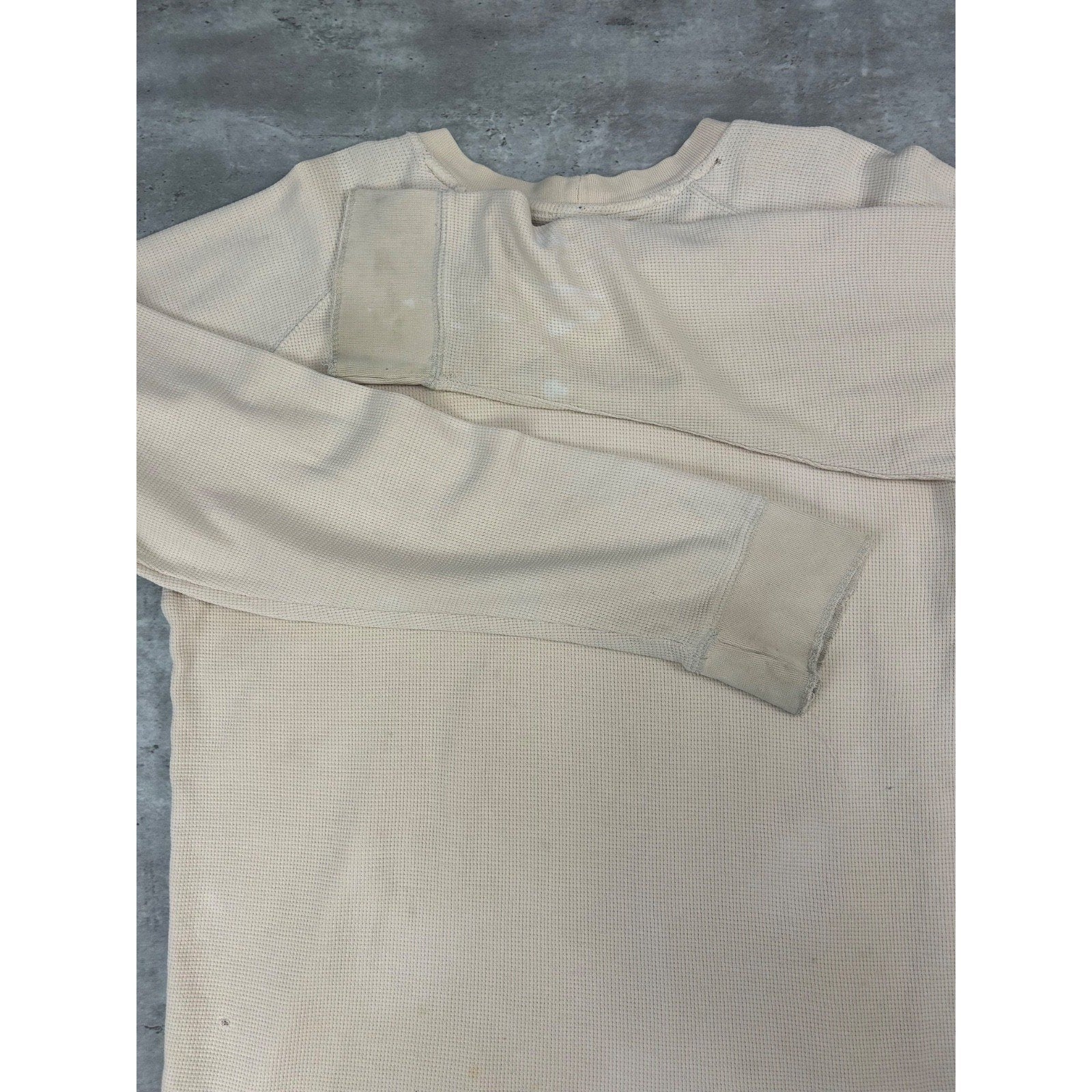Vintage 2000s Nike Spellout Swoosh Thermal Long Sleeve T-Shirt Size XL