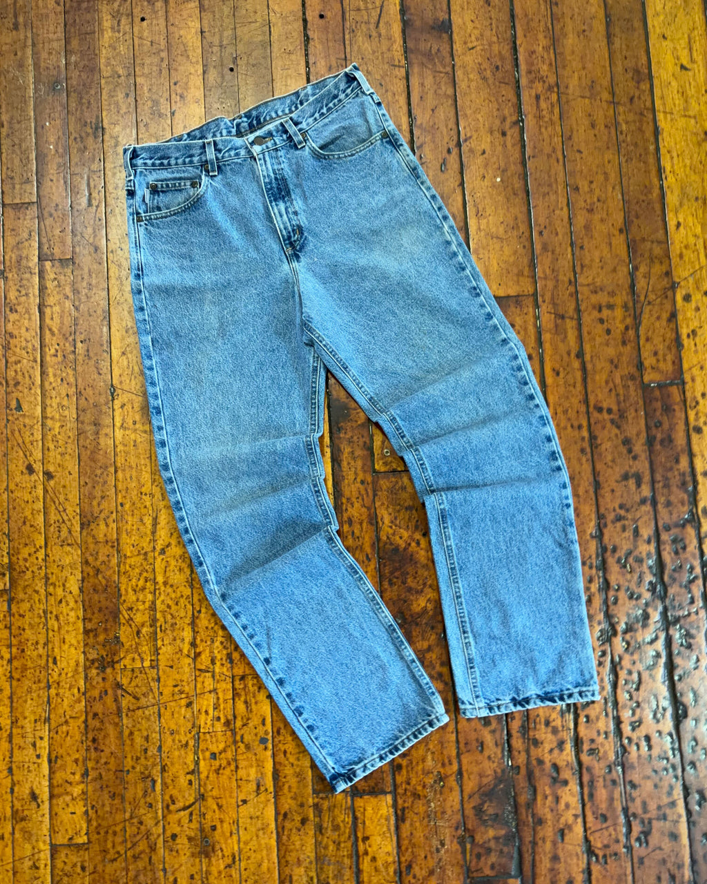 Vintage Carhartt Light Wash Denim Workwear Pants Size 34