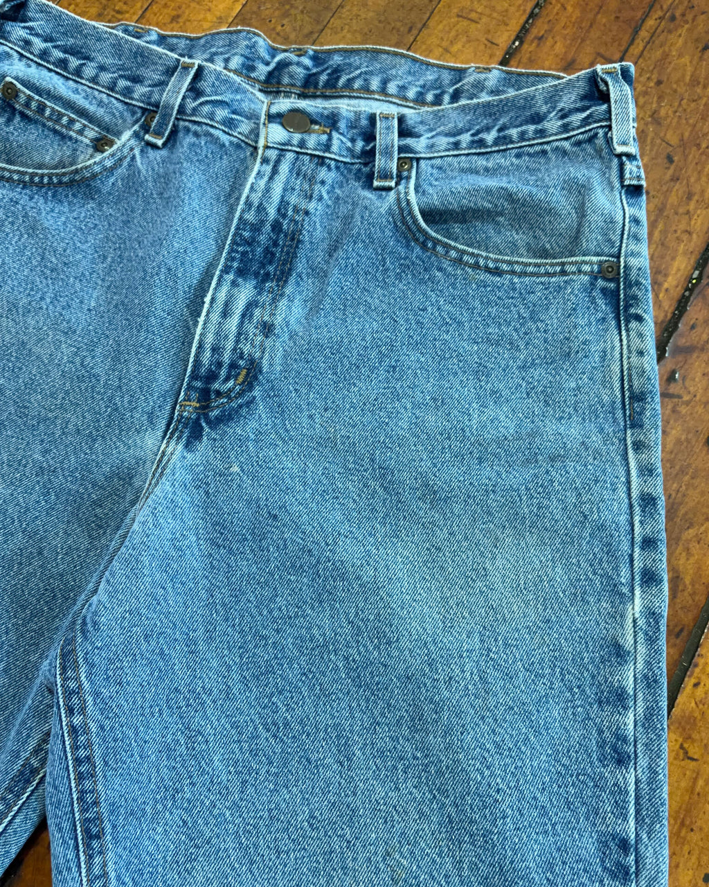 Vintage Carhartt Light Wash Denim Workwear Pants Size 34