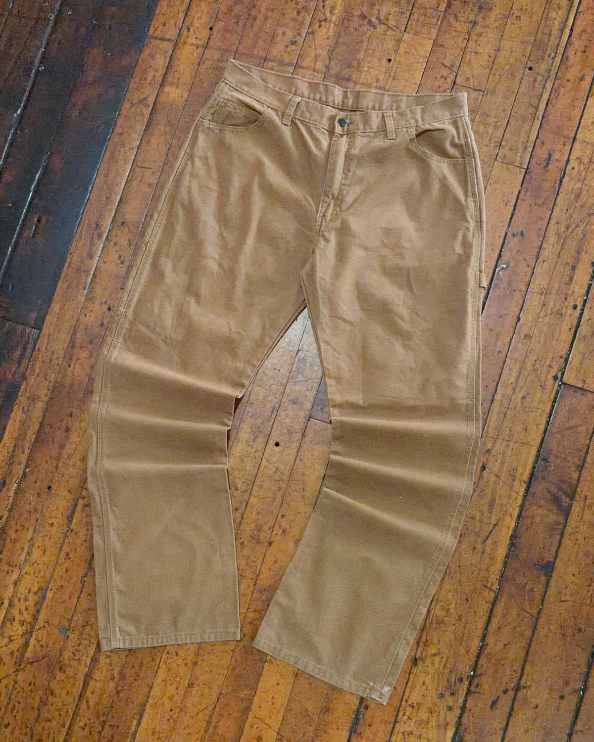 Vintage Dickies Canvas Workwear Tan Carpenter Pants Size 36