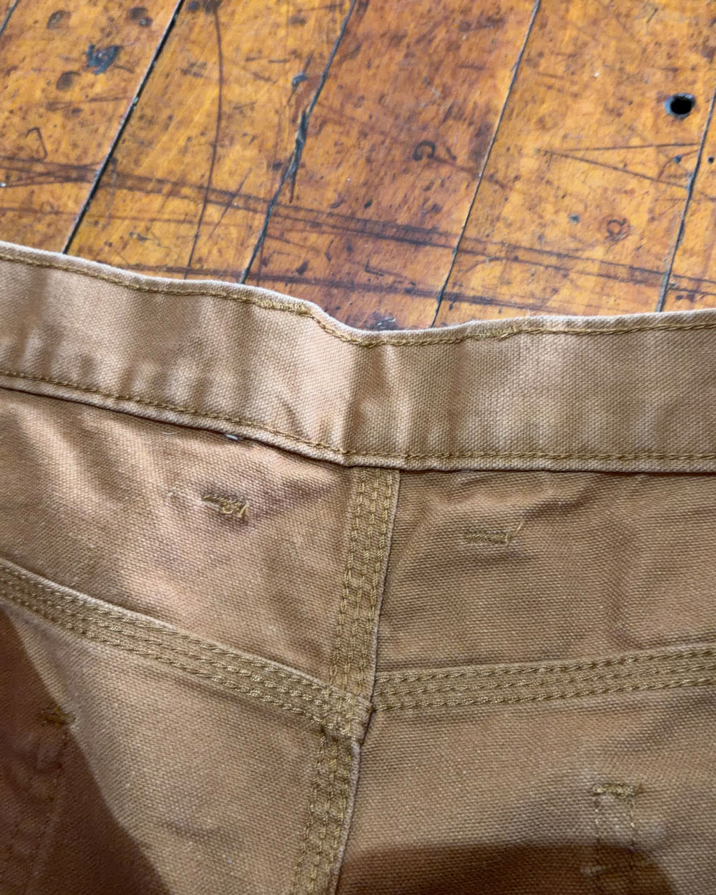 Vintage Dickies Canvas Workwear Tan Carpenter Pants Size 36