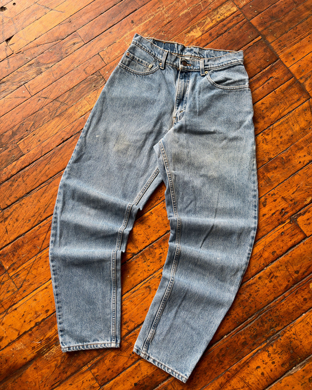 Vintage 90s Levis 560 Red Tab Medium Wash Denim Pants Size 31