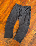 Vintage Carhartt Canvas Workwear Black Carpenter Double Knee Pants Size 39