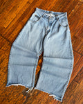 Vintage Y2K Request Light Wash Denim Baggy Fit Wide Leg Pants Size 32