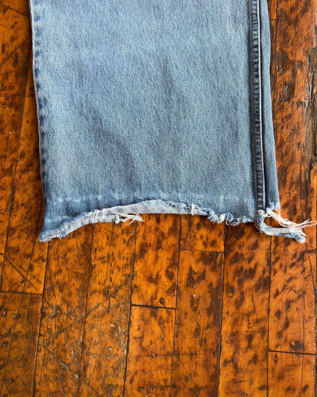 Vintage Y2K Request Light Wash Denim Baggy Fit Wide Leg Pants Size 32