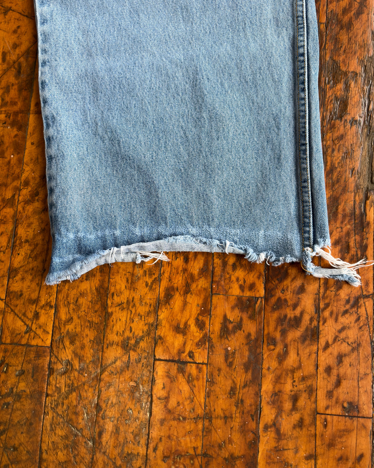 Vintage Y2K Request Light Wash Denim Baggy Fit Wide Leg Pants Size 32