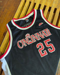 Vintage Danny Fortson #25 Cincinnati Bearcats NCAA Collegiate Basketball Jersey Size 2XL