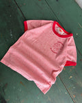 Vintage Youth 80s/90s Memorial Mustangs Tonal Ringer T-Shirt Size Small