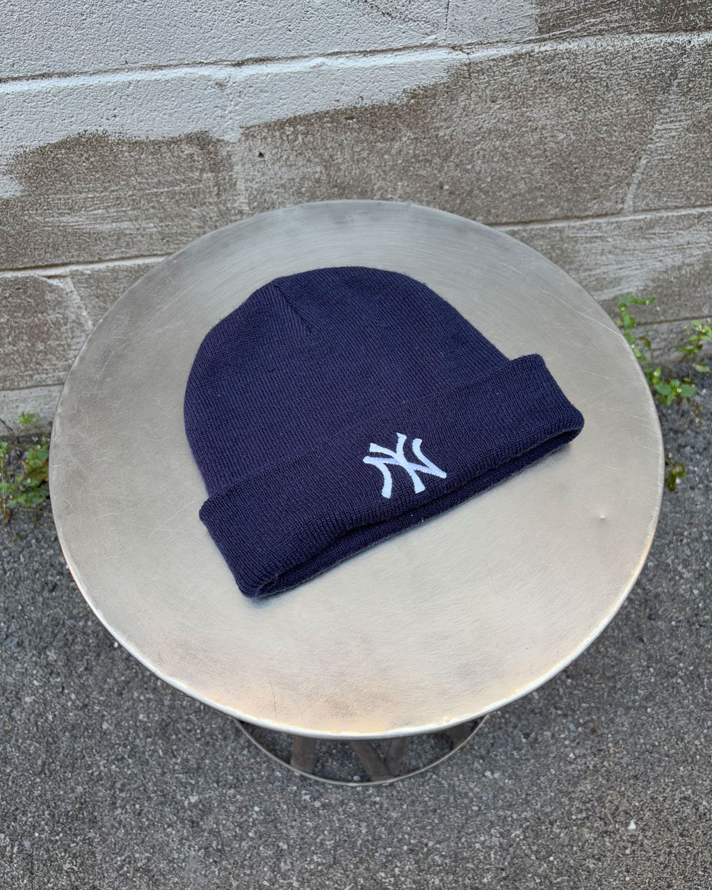 Vintage New York Yankees MLB Embroidered Logo Beanie Hat Size OSFA
