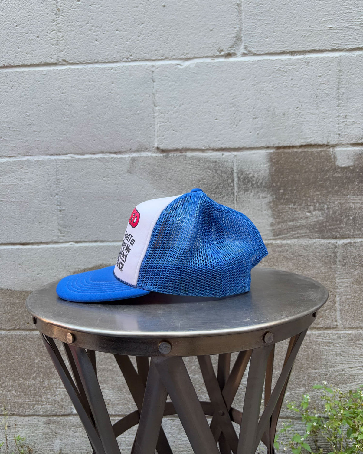 Vintage 80s/90s Retired & Spending My Childrens Inheritance Trucker Snapback Hat OSFA