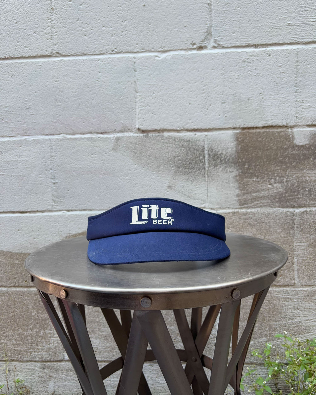 Vintage Miller Lite Logo Graphic Beer Promo Visor Hat OSFA