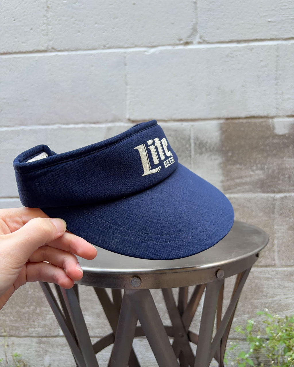 Vintage Miller Lite Logo Graphic Beer Promo Visor Hat OSFA