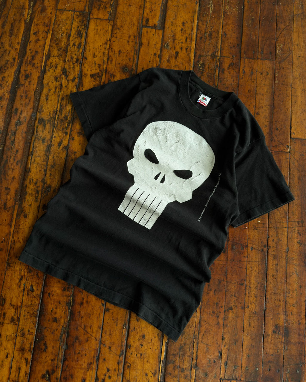 Vintage 1988 The Punisher Skull Graphic Marvel Comics T-Shirt Size Medium